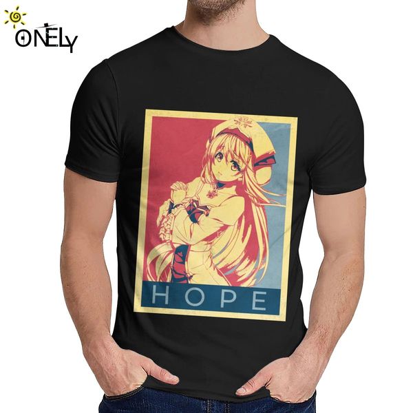 

soft slim goblin slayer priestess politcal t shirt men's crazy style soft o-neck homme tee shirt sport hooded sweatshirt hoodie