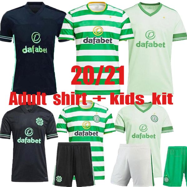 

shirt celtic soccer jerseys kids kit griffiths 2020 2021 duffy forrest brown christie edouard bayo football shirts 20 21, Black