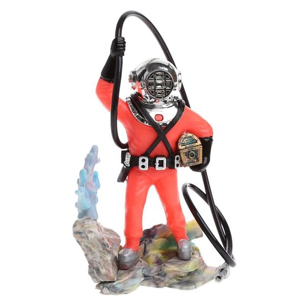 

decorations fish tank use sea treasure diver action aquarium ornament realistic design b95b