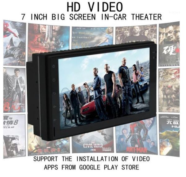 

car audio 5pcs android 7'' radio 2 din multimedia player gps navigation touch screen mp5 usb/aux 7023a1