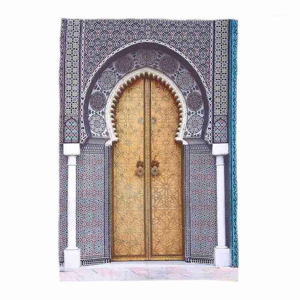 

arabian decor collection, golden door of royal in fes morocco vintage moroccan artwork picture, bedroom living room dorm1