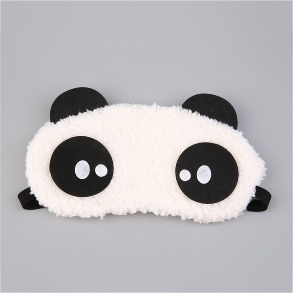 

симпатичный дизайн плюшевые panda face travel soft mask завязанными shade портативный спящий обложка глаз
