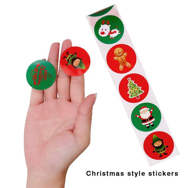 

newrolls christmas decoration tag stickers 500 decorative scrap-booking gift label diy craft supplie 7