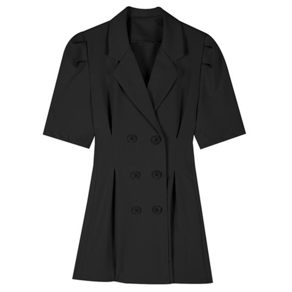 

2021 new new fashion slimming suit dress femininity waist short sleeves axn1, Black;gray