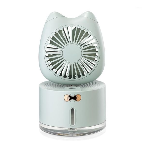 

dc5v 1.5a kitten humidifier fan usb rechargeable multifunctional deskspray water supplement night light fan1