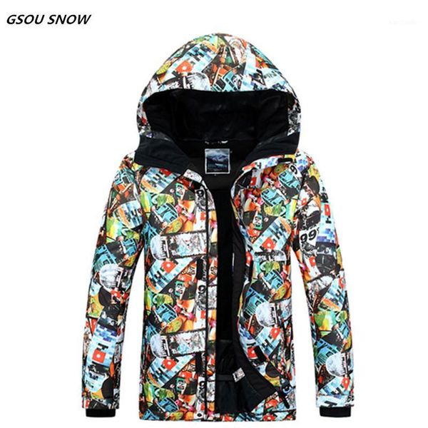 

skiing jackets gsou snow10k ski jacket super warm windproof waterproof thicken thermal male sport snowboard clothing coats1