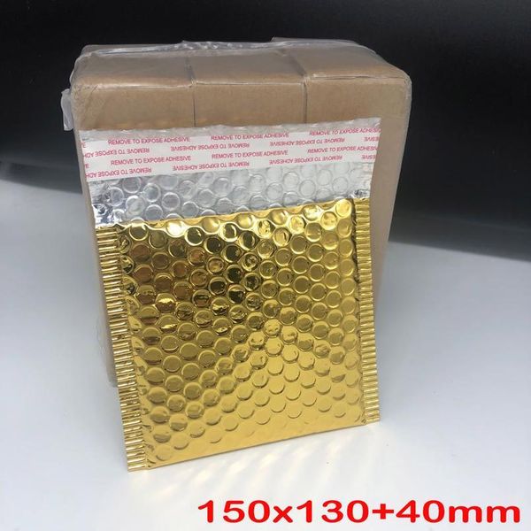 

10pcs gold foil plastic padded bubble envelopes bags mailers envelope with bubble mailing bag business wedding gift bbyekf