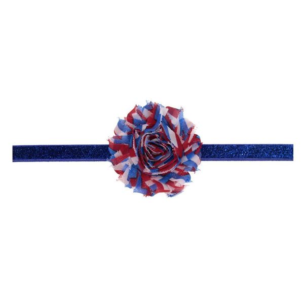 

cute baby elastic headband stripe shabby chiffon flower newborn toddler headwear kids pgraphy props hair accessories wmtfgd, Slivery;white