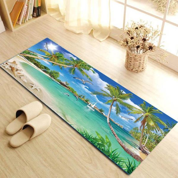 

3d printed long kitchen mat non-slip absorbent bathroom floor carpet entrance doormat porch hallway balcony area rug 40x120cm1
