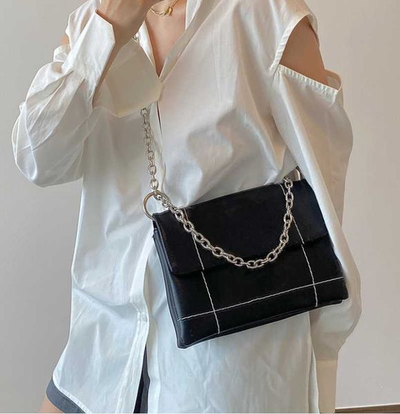 

women bag pu leather small bag cross body flap envelope women fashion casual shoulder messenger black chain yuu88