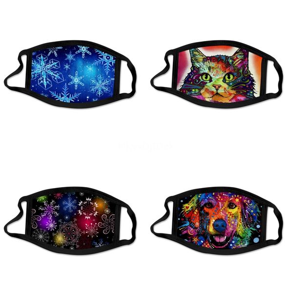 

2020 new face masks washable breathable designer mask trendy printsunproof anti-dust mouth-muffle cycling sports masks#343, Black