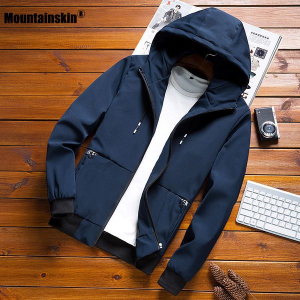 

mountainskin 2020 new men's jackets spring autumn casual coats hooded jacket slim fashion male outwear mens brand clothing sa635
