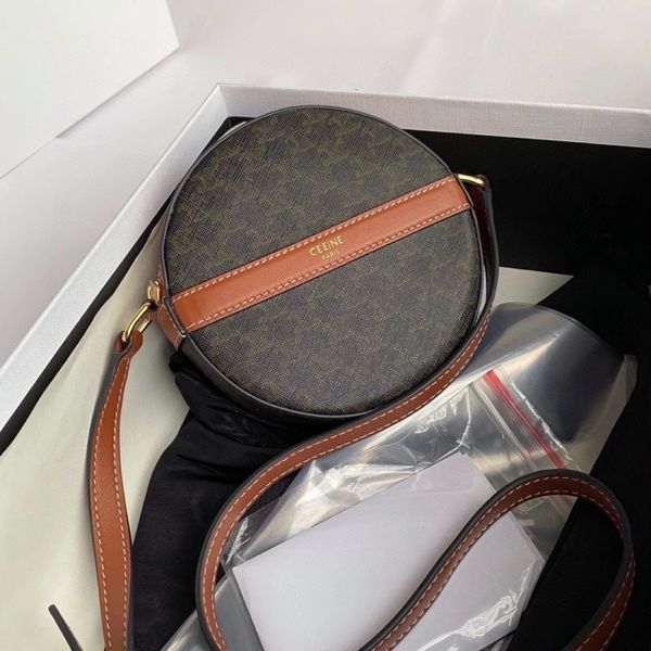 

new printed small round triumphal arch cowhide zero purse concave item single shoulder slung women's bag mini