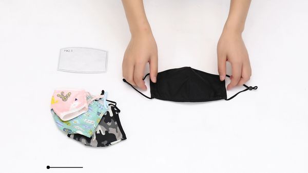 

cotton washable reusable black wholesale face mask 3 ply earloop manufacturer