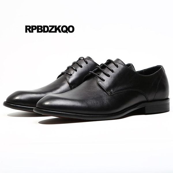 

black oxfords real leather european brown british style dress business luxury men italian shoes for wedding formal