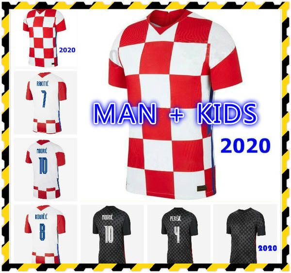 

new 20 21 mandzukic soccer jerseys 2020 2021 modric perisic kalinic football shirt 20 21 rakitic kovacic mens kids kit uniforms, Black;yellow