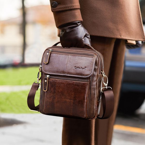 

cobbler legend brand men's genuine leather business bag 2019 men shoulder bags male handbags for men satchels bag c0121