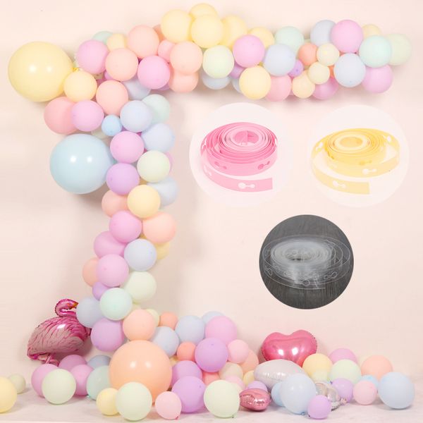 

5m colorful accessories balloon chain party decoration diy latex ballon modeling tool arch globos wedding backdrop decor
