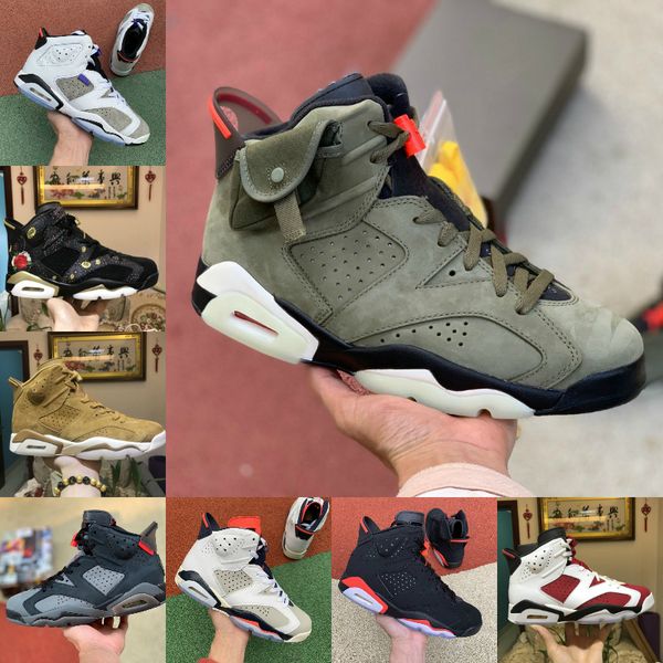 

new hare dmp 6 mens basketball shoes chinese new year 6s tinker black infrared carmine oregon mens trainers sports sneakers e56