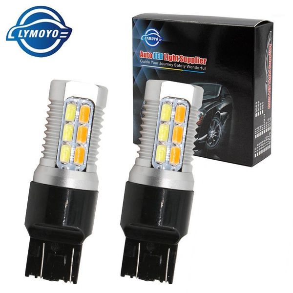 

emergency lights lymoyo 2x t20 7443 t25 3157 w21w 22 smd led dual switchback for turn signal brake backup drl reverse parking fog light1