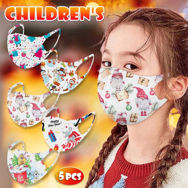 

halloween 5pcs kids funny christmas cosplay for face mask fabric mondkapjes wasbaar mascarillas mundschutzmaske masque