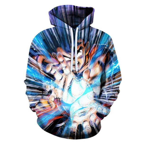 

spring autumn new qilongzhu 3d digital printing men's and women's personalized casual hoodies for men, Black