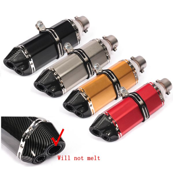 

motorcycle exhaust pipe aluminum db killer baffle tail tip pipe exhaust system slip on 38-51mm universal