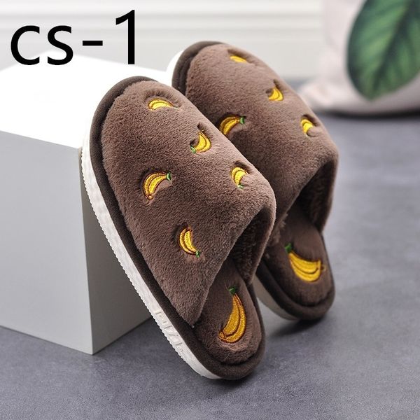 

cotton slippers winter lovely warm plush household household household winter indoor non-slip home cs1-14 y201026, Black