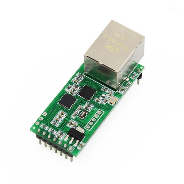 

q002 1pc usr-tcp232-t2 rs232 serial to ethernet module tcp ip udp network converter modulel lan module with rj45 port1