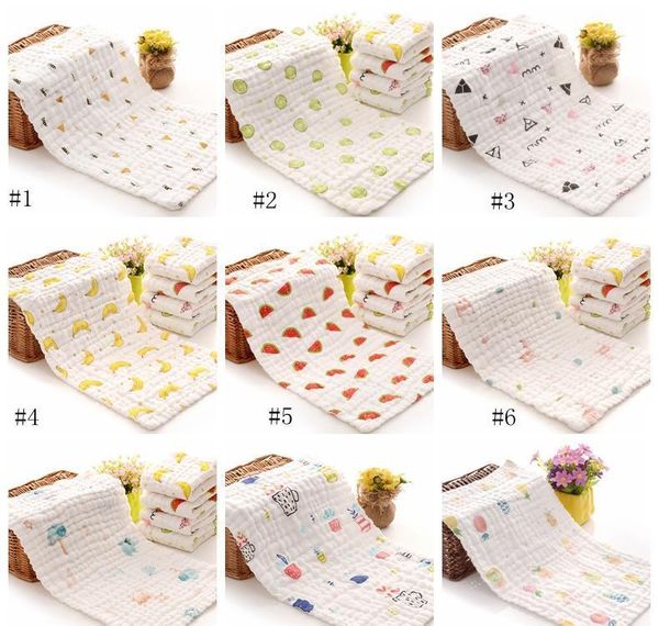 

baby muslin towel newborn square bibs kids 6 layers washing gauze handkerchief cotton towel wipe cloth wr wmtiro mywjqq