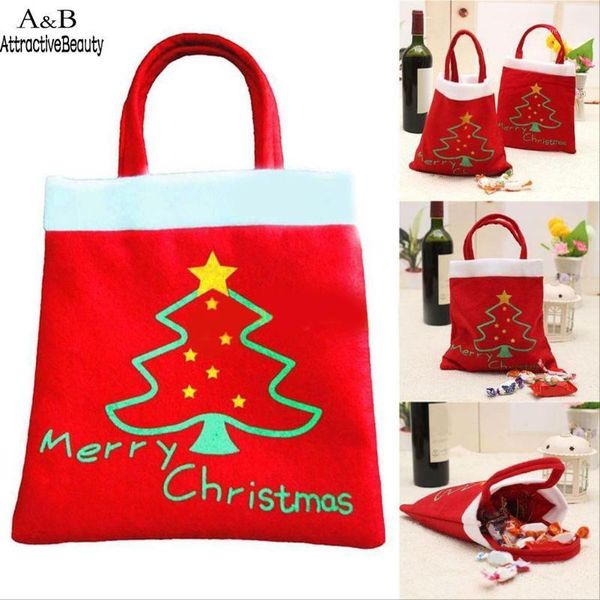 

gift wrap xmas bags merry christmas candy red bag wedding party decorative holder1