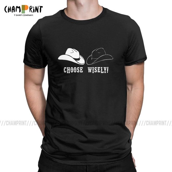 

casual black hat or white hat cowboy o neck westworld game sc fi series tv shows tees gift idea sport hooded sweatshirt hoodie men t shirt