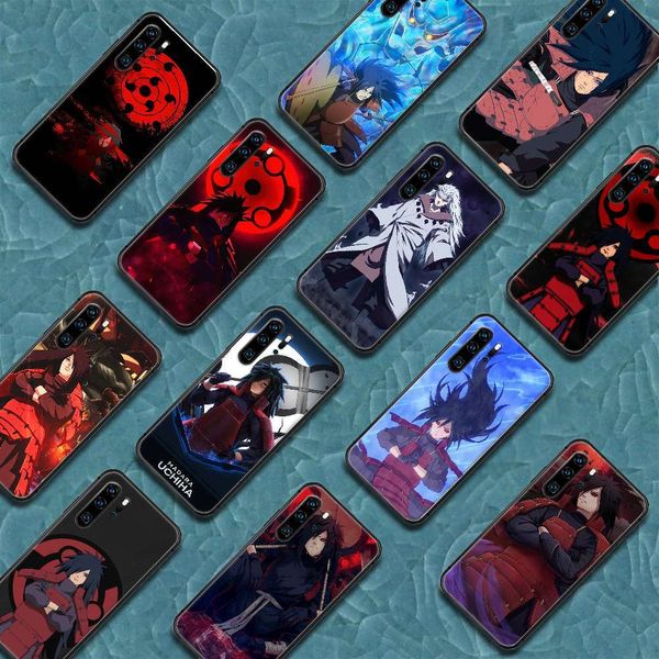 

1dwnaruto uchiha madara animation mobile phone case huawei p mate 10 20 30 40 pro lite smart 2019 black 2021 3d waterproof tpu