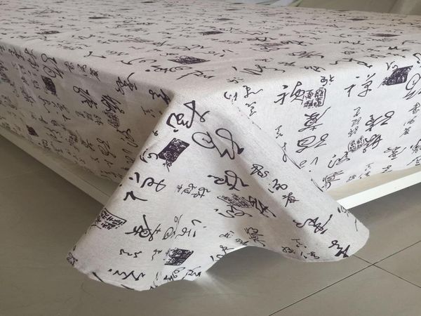 

утолщение хлопчатобумажной бельневой ткани китайский стиль скатерть китайский стиль тетрадь каллиграфии настольная скатерть для свадьбы чайн