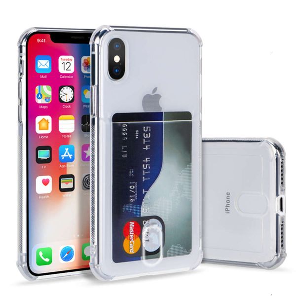 

transparent tpu sheath with card slot, transparent silicone sheath for vip x, xr, xs, max, 6, 6s, 8, 7 plus