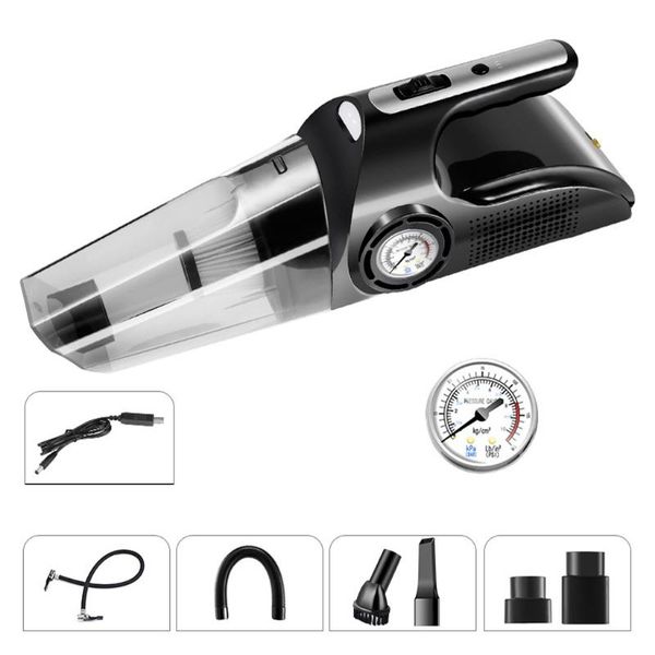 

4 in 1 car tire inflator vacuum cleaner digital screen air compressor pump