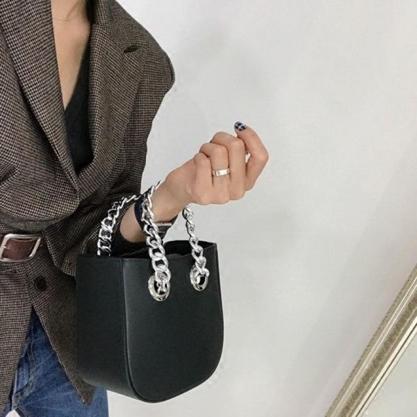

brand chain metal handbag chic style clutch 2020 fashion shoulder bag luxury designer crossbody messenger bag bolsa female totes