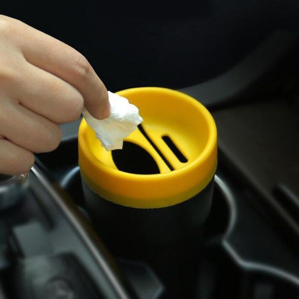 

multifunctional slot trash stowing tidying dust bin armrest mini tissue box card coin organizer car storage keys holder