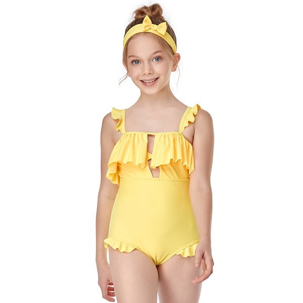 

eleven 2021 children's swimwear child fashion beach equipment water sports pink red stripe purple one-piece suits summer swimming