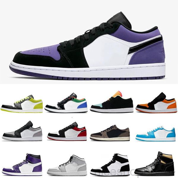 

2020 new arrival low og jumpman 1 1s women mens basketballs shoes designer travis scotts unc paris black toe chicago trainers sports kk2z