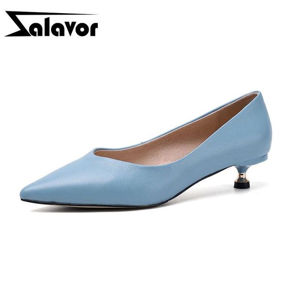 

zalavor натуральной кожи женщины ежедневно тонкие пятки женщины офис леди работа остроконечные toe shallow mujer сексуальная обувь размер 34, Black