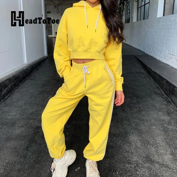 

solid long sleeve hooded and pockets drawstring pants set casual sporty young style 2 piece outfits for women, Gray