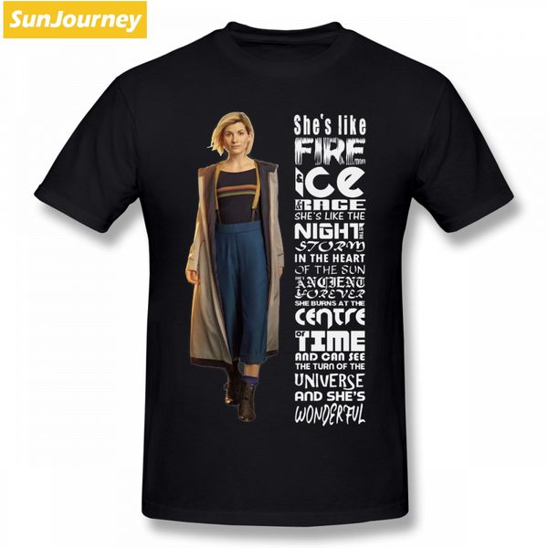 

she's like fire doctor who new t shirt rock t-shirt men cotton xxxl short sleeve t shirts sport hooded sweatshirt hoodie