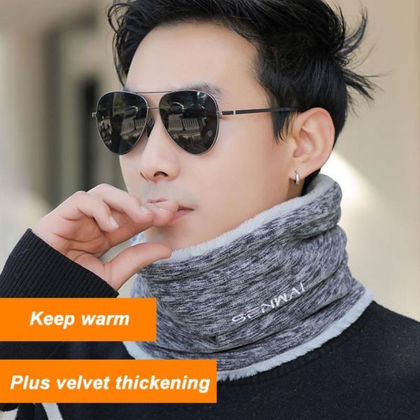 

outdoor running hiking scarves warm neck tube ear warmer fishing skating face mask camping hiking neck warmer cycling headwear, Black