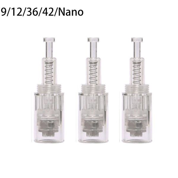 

10/50/100pc bayonet connector microneedling tattoo needle cartridge 9/12/36/42pin nano microneedles for mesotherapy mts 10/50/100pc qylzro