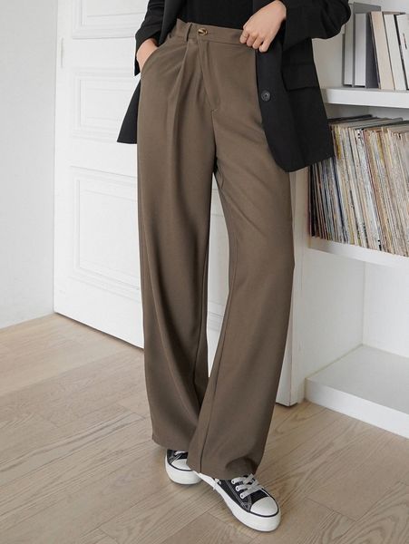 

dazy high waist slant pocket pants c2uf#, Black;white