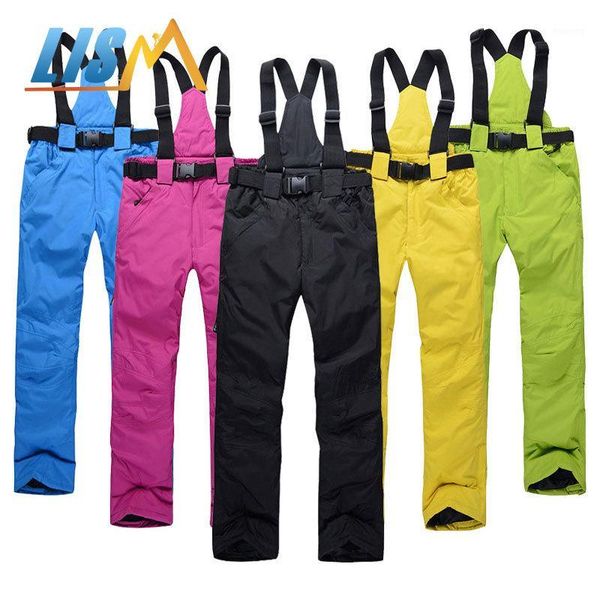 

skiing pants lism men and women outdoor windproof waterproof warm winter ski pants1