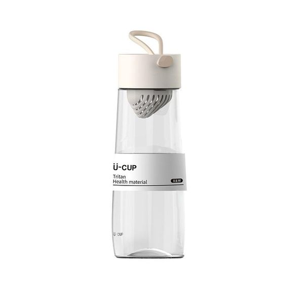 

прозрачный смазливая бутылки воды с соломой портативный shaker герметичные бутылки клубничный молока массажер чашка чая путешествия кружка к