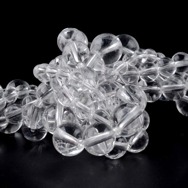 

wholesale lake white glass crystal beads round loose spacer beads for jewelry making 4/6/8/10/12mm diy bracelet necklace