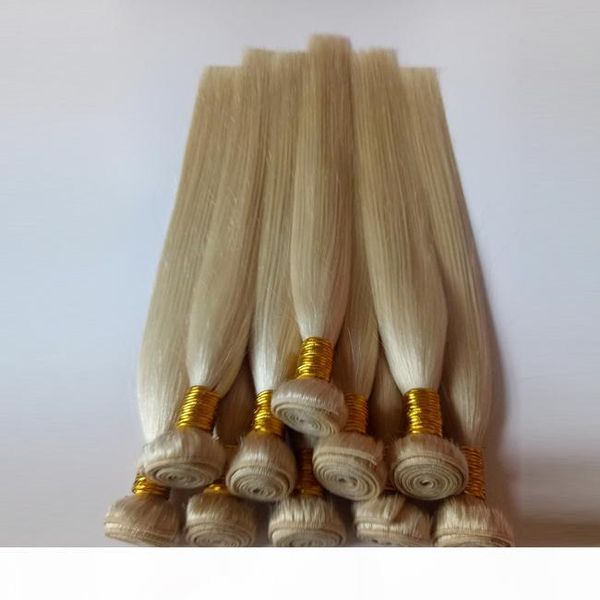 

brazilian virgin silky straight hair weave price mink malaysian russian golden blonde color human hair weft extensions no tangle, Black